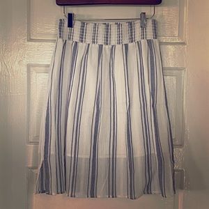Breezy Cotton Striped Skirt